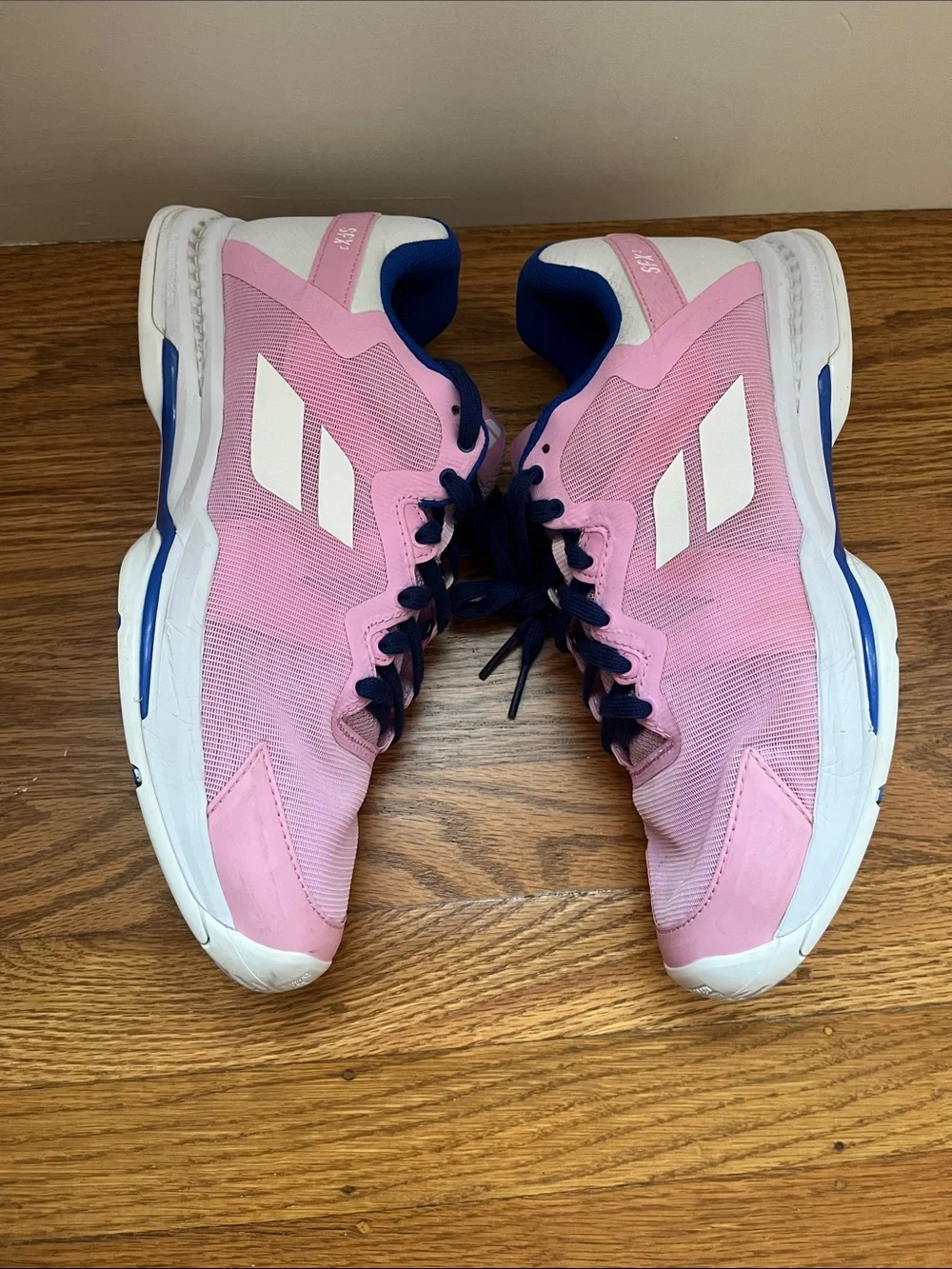 Babolot Women's Tennis Sneakers Pink with Navy Accents SFX 3 All Court